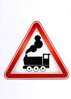 Картинки по запросу "дорожній знак залізничний переїзд без шлагбаума"